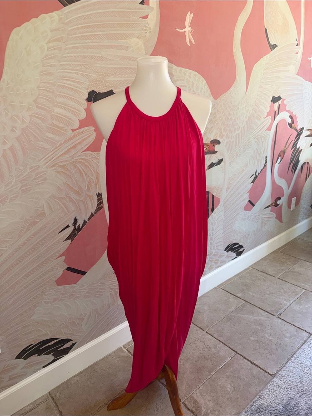 Armani Exchange Bright pink Halter Slip Dress size small